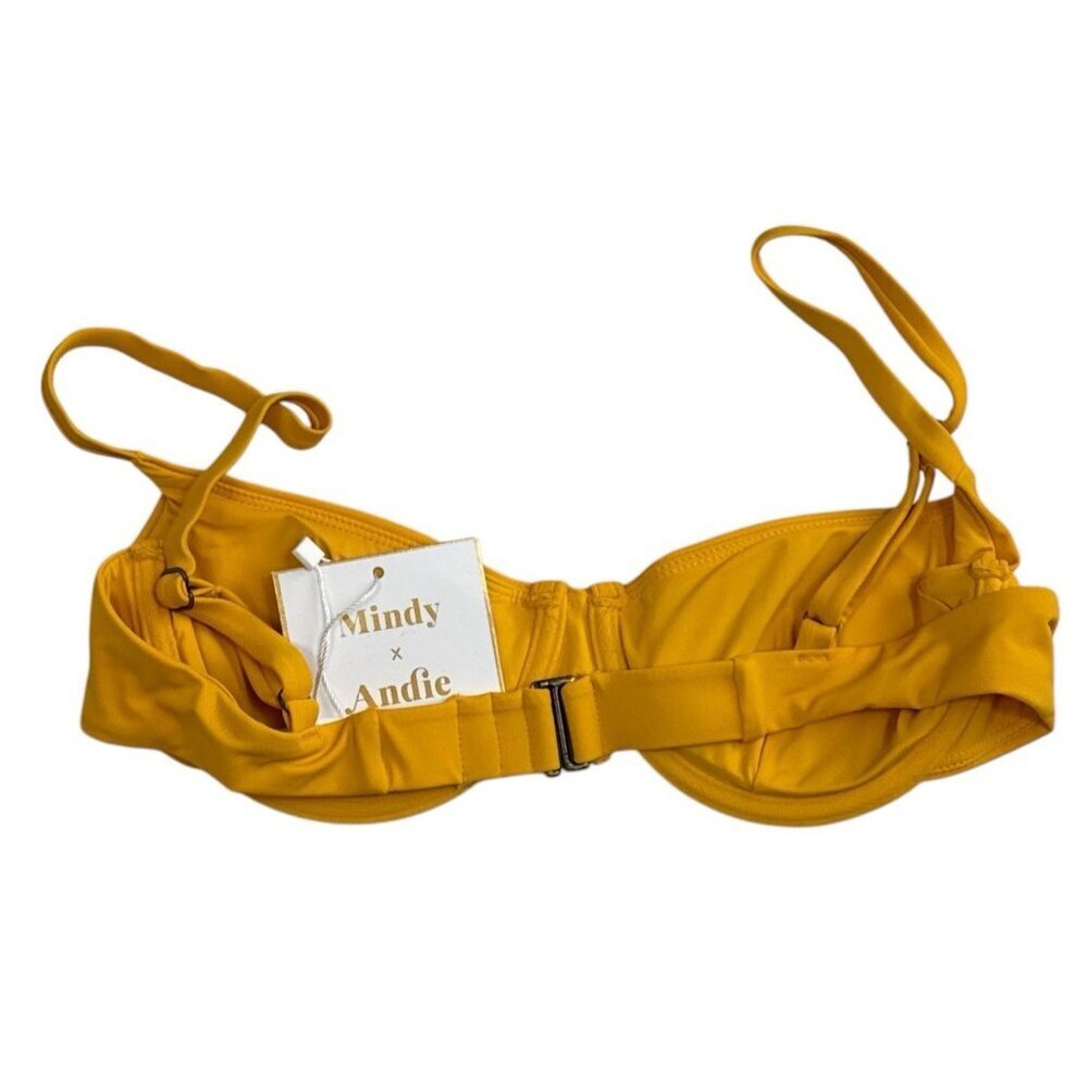 Mindy X Andie Women's S The Bermuda Underwire Swim Bikini Top Daffodil NWT‎ - Picture 3 of 16